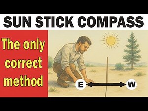 Sun Stick Compass - The Only Correct Method