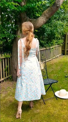 Pretty summer dress and Cervin nylon stockings #shorts #short #youtubeshorts