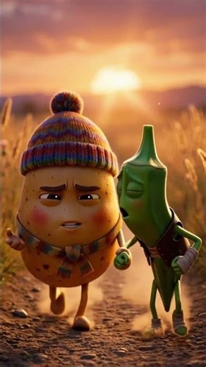 bhindi aùr Kalu ka ahura pyara 💔 part 1 #cartoon #trending #love #viral #ai #aivideo #fyp #newreel