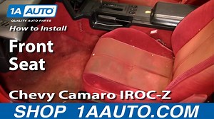 How To Remove Front Seats 1982-92 Chevy Camaro Iroc-Z