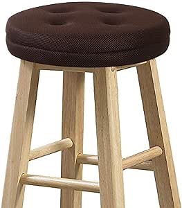 baibu Bar Stool Cushions, Super Breathable Round Bar Stool Cover Seat Cushion Brown 12" - One Cushion Only