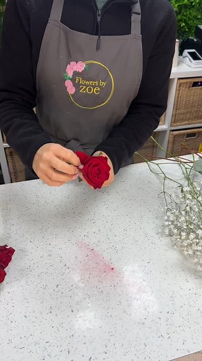 Stunning Red Rose Bridal Bouquet ❤️ #flowers #florist #roses #rose #bouquet #redroses #flower #romance #love #bridalbouquet #bride | Flowers By Zoe