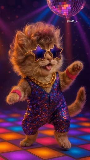 🪩 This is not just a cat — it’s a disco legend! 😻 Watch this fluffy star rock the floor with the ultimate cat dance moves! ✨ Who knew kittens could groove like that? 💃 #CatDance #DiscoCat #DancingKitten #funnycat | NeuroMood