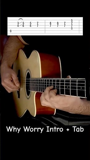 Why Worry • Dire Straits (Intro + Tab) #acoustic #guitar #shorts