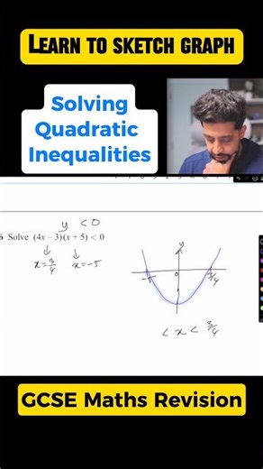 GCSE Maths Quadratic Inequalities Explained | How to Solve Using Graphs