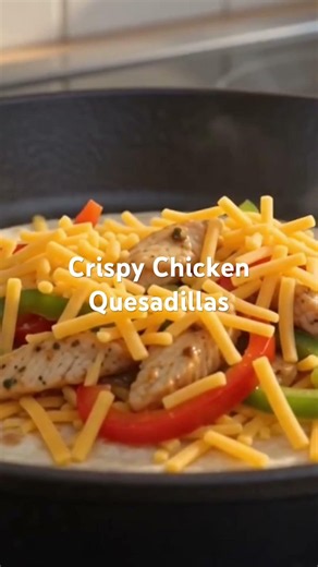 The Secret to Cheesy, Ultra-Crispy Chicken Quesadillas (Never Soggy!) 🍗🧀