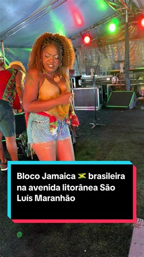 Bloco Jamaica 🇯🇲 brasileira na avenida litorânea São Luís Maranhão #c#canaval2026🎭🔥🎶🥰C#CasalJoelmaNevesEWelson