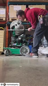 Bending done smoothly and precisely 💯 The Greenlee 854DX Bender is reliable, accurate, and versatile. Montrealsparky Electrical Contractor - Entrepreneur Électricien making it look easy! | Greenlee Tools