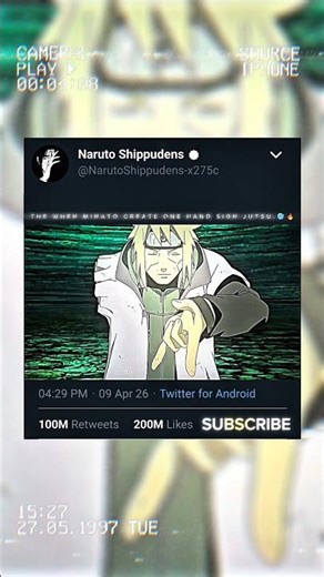 THE WHEN MINATO CREATE ONE HAND SIGN JUTSU !!🥶🔥#minato #naruto #anime #trending #edit