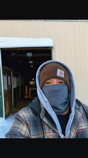 Afternoon Animal and Water Checks in Extreme Cold