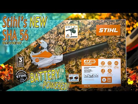 NEW Stihl SHA 56 BATTERY Powered Blower Shredder Vac.