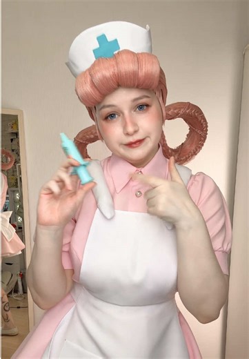 I’ll check everything, don’t worry 🩺 #nursejoy #pokemon #pokemoncosplay