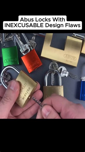 Abus Locks With INEXCUSABLE Design Flaws.. #lockpickinglawyer #lockpicking #foryouシ | Lock Picking Lawyer