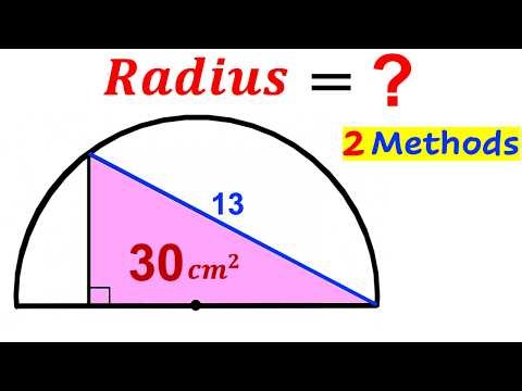 Can you find the Radius? | (Semicircle) |#math #maths | #geometry
