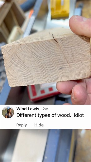 Old growth pine 2x4 compared to a new 2x4