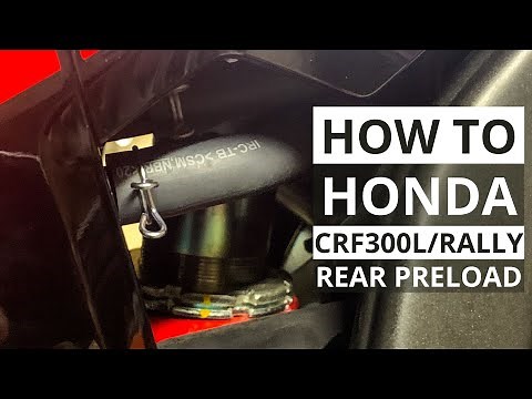 How To: Honda CRF300L/Rally - Rear Preload Adjustment