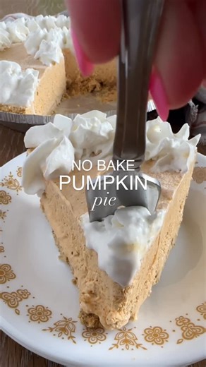 Fantabulosity / Jessica Burgess on Instagram: "🥧✨ “Move over baked pies… this No-Bake Pumpkin Pie is about to steal the show! Made with a graham cracker crust + creamy pumpkin filling, it’s the EASIEST way to impress this holiday season. Comment PIE and I’ll send you the recipe! #pumpkinpie #fallbaking #fantabulosity #easydesserts #reelsrecipes #cozyrecipes #viralrecipes #southerndesserts #thanksgivingdesserts #makagainmeals #nobake"