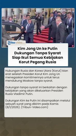 Kim Jong Un Janji Dukung Putin Tanpa Syarat, Hubungan Korut–Rusia Erat di Tengah Perang Ukraina