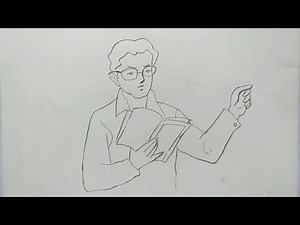 how to draw teacher | school teacher drawing