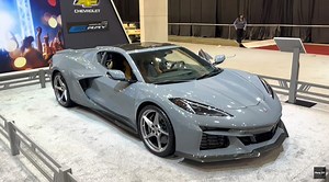 [VIDEO] Sea Wolf Gray 2024 Corvette E-Ray Explored at an Auto Show - Corvette: Sales, News & Lifestyle