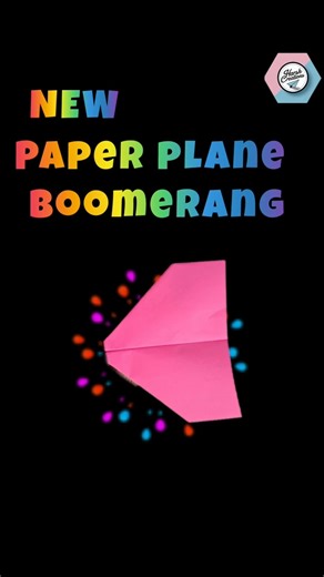 New Paper Plane Boomerang 🪃, How to Make Paper Plane Boomerang easy😍