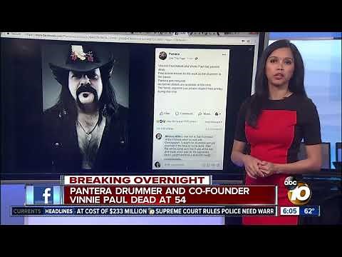 Pantera drummer and co-founder Vinnie Paul dead at 54