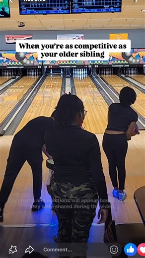 Jackie Ashby on Instagram: "Being the youngest sibling definitely has its perks when it comes to sports, especially because it lets you learn how competitive you can be based on how fiercely your siblings compete. We both cheer for each other while still aiming to beat one another. #bowling #explore #athlete #fashion #siblinglove"