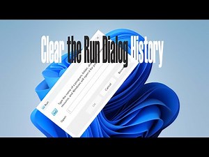 How to Clear the Run Dialog History in 10 SECONDS
