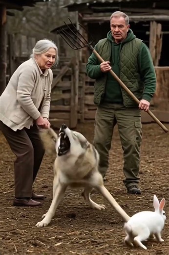 Wolf Snatched a Rabbit — But This Farm Couple Fought Back