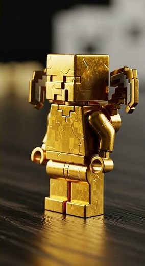 💥 Rare GOLD LEGO Minecraft Creeper Minifigure! #LEGO #Minecraft #Shorts
