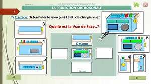 La Projection orthogonale-1AS | Devoir Technique