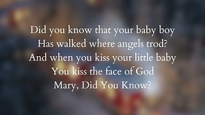 Kristen Cruz - Mary, Did You Know? (Lyric Video) Chords - Chordify