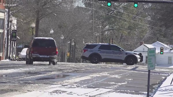 Winter conditions in downtown Manning