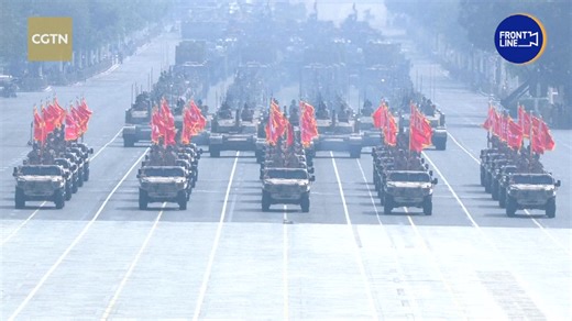 2.5K views · 79 reactions | Formations of land combat group marches past Tian'anmen Square in V-Day military parade A series of new-generation equipment for land combat were displayed on Wednesday in a military parade at the Tian'anmen Square to mark the 80th anniversary of the victory in the Chinese People's War of Resistance against Japanese Aggression and the World Anti-Fascist War. #Victory80 | CGTN Frontline | Facebook