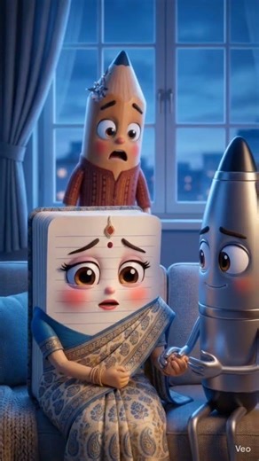 Pencil ❤️ Notebook – अधूरी कहानी पूरी हुई ✏️📒