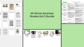 AP African American Studies Unit 2 Full Curriculum, Lessons & 4 Tests APAAS
