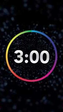 ⏱️ 3 Minute Timer with Clock Ticking Sound & Finish Ding 🔔