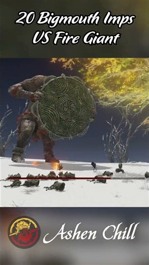 20 Bigmouth Imps VS Fire Giant