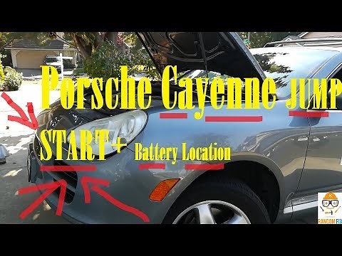 Jump Start Porsche Cayenne & Battery Location 2004 to 2008