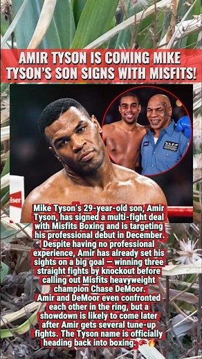 Mike Tyson's Son Signed Misfits Boxing #boxing #boxingnews