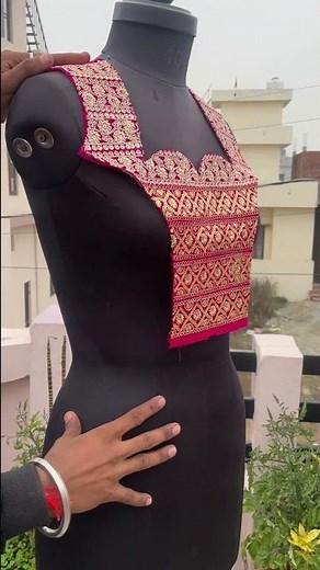 The making of a Designer Blouse using laces #blousedesigns