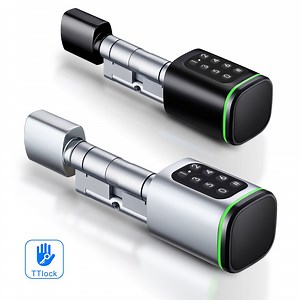 [Hot Item] High Security Multi-Unlocking Ways IP65 Password Keyless WiFi Digital Adjustable Modular Profile Tuya/Tt APP Smart Electronic Door Lock Cylinder