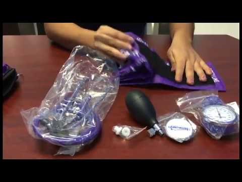 Uso y contenido esfigmomanómetro con estetoscopio