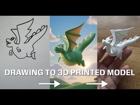 Turn Any Drawing Into a 3D Print with AI | Step-by-Step Tutorial with MONA AI