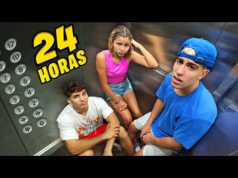 24 HOURS IN THE ELEVATOR !!