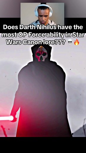 I react to Darth Nihilus most OVERPOWERED force ability in Star Wars Canon lore 💀🔥 Huge shout out to Jake Wallis VFX. Make sure to check out his full video [NIHILUS - FALL OF KARARR (Star Wars Fan Film)] on Youtube #starwars #starwarstiktok #darthnihilus #starwarsfan #react #reaction #gaming #gamingontiktok