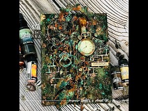 Step by Step tutorial - mixed media steampunk canvas