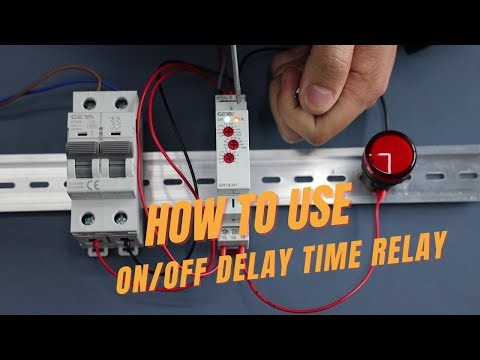 [08] How to use on/off delay time relay GRT8-M1 H-mode | Geya Electric