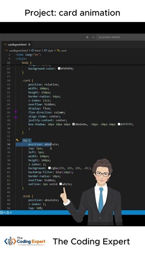 Amazing Glass Card Animation ✨ Using HTML & CSS Only 🚀 No JavaScript | Modern UI Hover Effect #css3