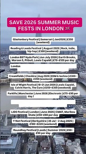 2026 UK Festival Calendar & Lineups | London & Beyond 🎸
